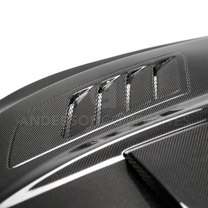 Anderson Composites 2018-2019 Ford Mustang Ram Air Double Sided Carbon Fiber Hood AC-HD18FDMU-AB-DS AC-HD18FDMU-AB-DS User 4