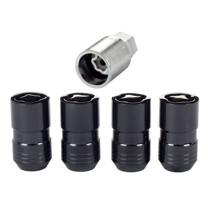 McGard Wheel Lock Nut Set - 4pk. (Cone Seat) M14X1.5 / 21mm & 22mm Dual Hex / 1.639in. L - Black 24216 24216 Photo - out of package