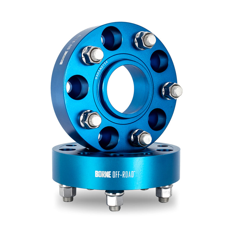 Borne Off-Road Wheel Spacers - 5x127 - 71.6 - 45mm - M14 - Blue BNWS-003-450BL BNWS-003-450BL Photo - Primary