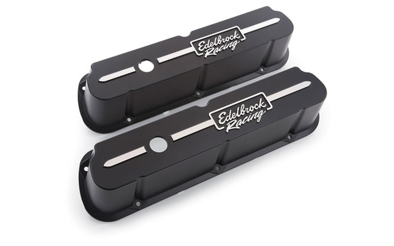 Edelbrock Valve Cover, Racing Series, Ford, 289-302-351W CID V8, Tall, Black 41653 Photo - Primary
