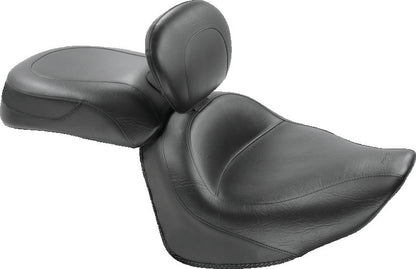 Mustang Motorcycle Mustang 08-17 Yamaha Raider Wide Touring 2PC Seat w/Diver Backrest - Black 79551 79551 Photo - Primary