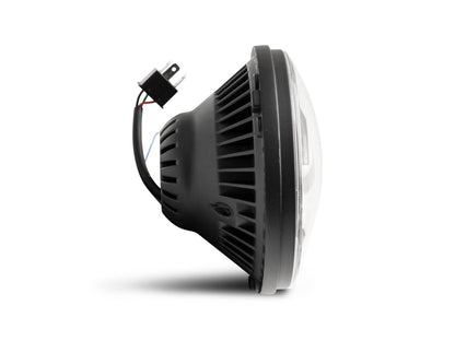 Raxiom 07-18 Jeep Wrangler JK Axial Series LED Headlights- Black Housing (Clear Lens) J132813 J132813 Photo - Close Up