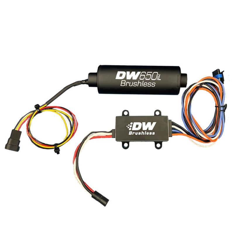 DeatschWerks DW650iL Series 650LPH In-Line External Fuel Pump w/ Single/Dual-Speed Controller 9-650-C105 9-650-C105 Photo - Primary