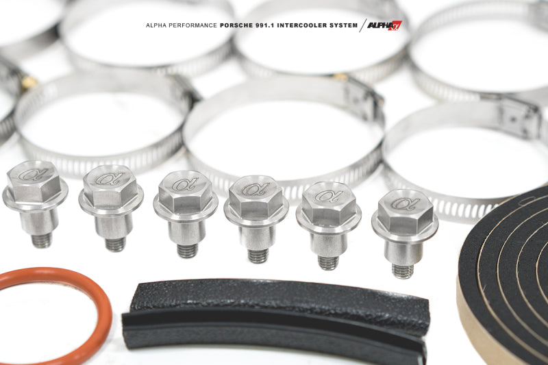 AMS Performance 13-15 Porsche 911 Turbo/Turbo S (991.1) Alpha Intercooler Kit w/Carbon Fiber Shrouds ALP.23.09.0001-1 ALP.23.09.0001-1 Photo - Primary