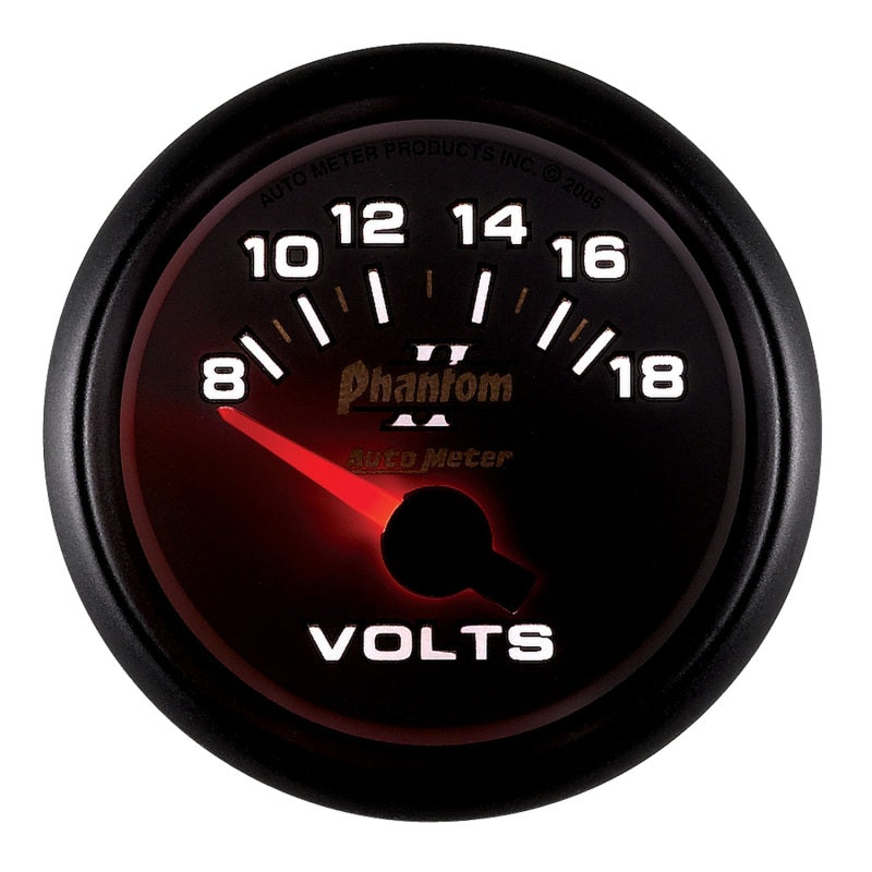 Autometer Gauge, Voltmeter, 2 1/16", 18V, Electric, Phantom II 7592 User 2