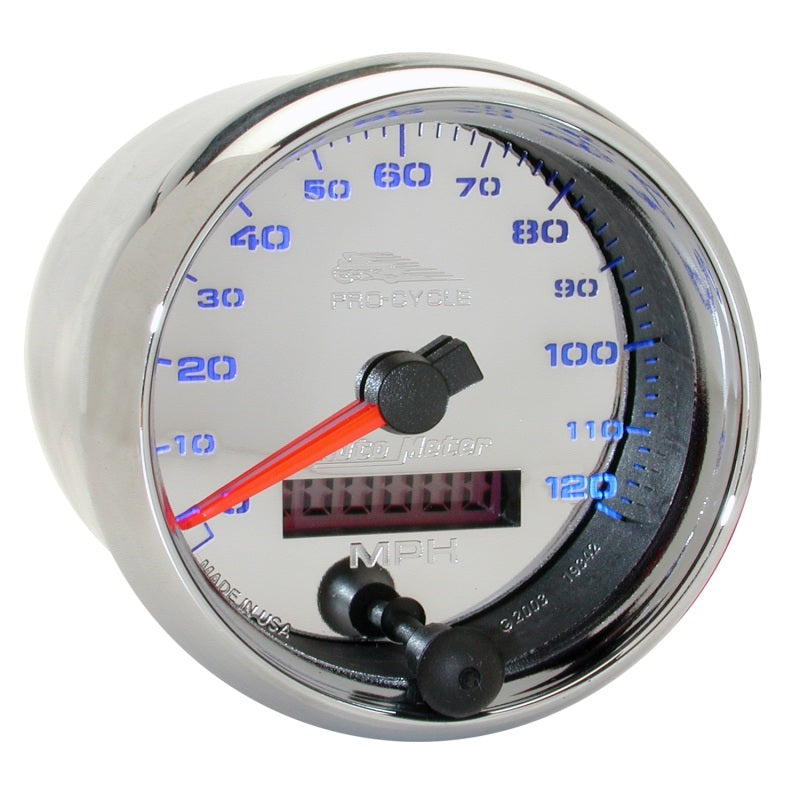 Autometer Pro-Cycle Gauge Speedo 2 5/8in 120 Mph Elec Chrome 19342 19342 User 2