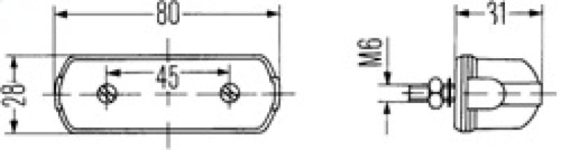Hella Lamp K Black 2Ka 001389101 001389101 Technical Drawing