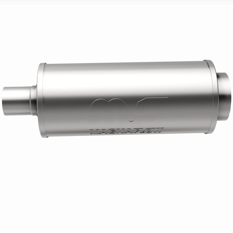MagnaFlow 6" Round Center/Center Performance Muffler With Tip 14846 360 Degree Image Set