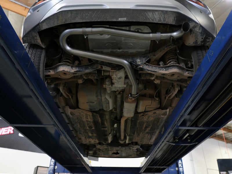 aFe Takeda 2-1/2in 304 SS Axle-Back Exhaust (No Muffler) 18-21 Hyundai Kona L4 1.6L (t) 49-37017NM 49-37017NM Photo - Mounted