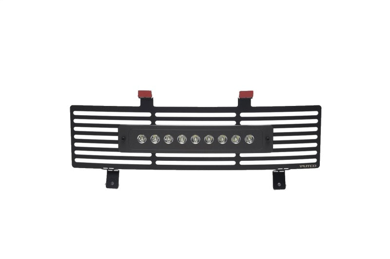 Putco 11-16 Ford SuperDuty - SS Black Bar Design w/ 10in Luminix Light Bar Bumper Grille Inserts 87165L 87165L Photo - Primary