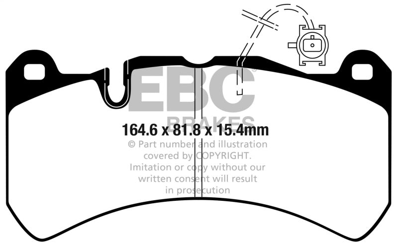 EBC 2016+ Alfa Romeo Giulia 2.9L Twin Turbo Bluestuff Front Brake Pads DP52354NDX DP52354NDX Photo - Primary