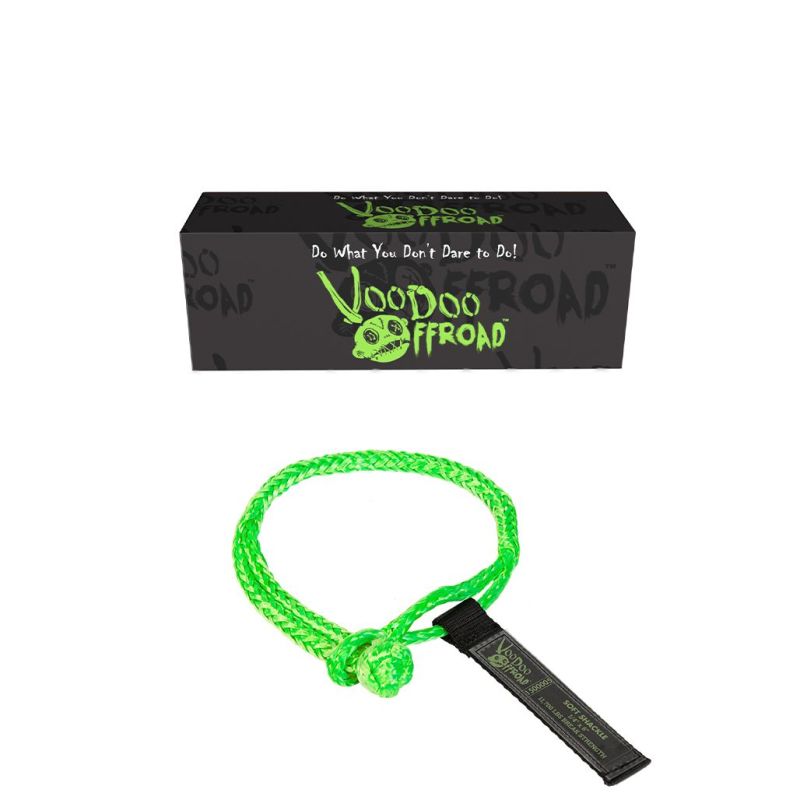 Voodoo Offroad Soft Shackle 1/4in x 6in - 11,700lb Break Strength 1500005A 1500005A User 1