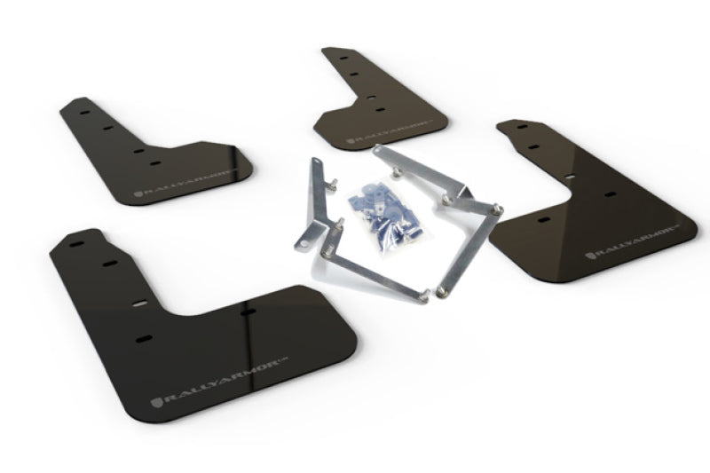 Rally Armor  17-19 Honda Civic Sport Touring Black UR Mud Flap w/ Dark MF51-UR-BLK/DGRY Photo - Primary