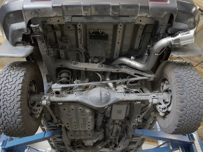 aFe MACH Force-Xp 3in 409 Stainless Steel Cat-Back Exhaust System w/Polish 49-46003-1P Photo - Mounted