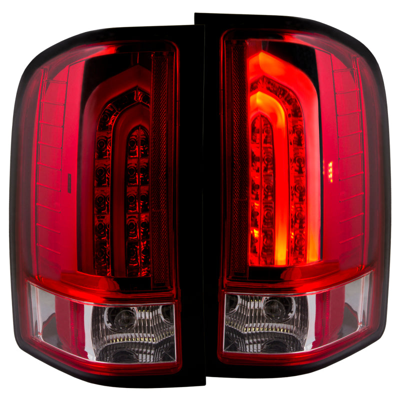 Anzo 2007-2013 Chevrolet Silverado 1500 LED Taillights Red/Clear G2 311225 Photo - Primary