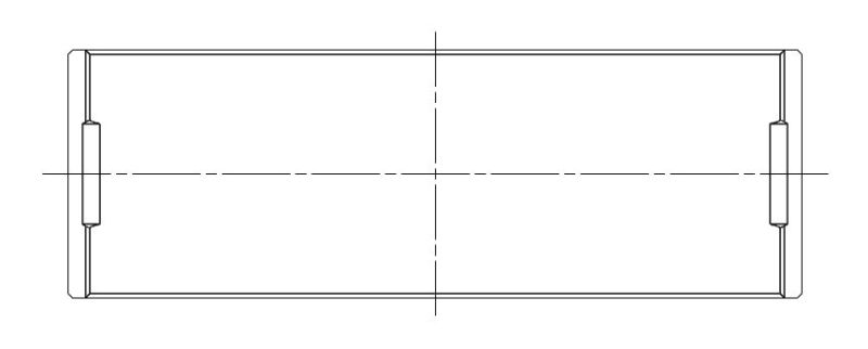 ACL Toyota G16E-GTS (GR Yaris) Race Series Rod Bearing Set 3B8532HX-STD 3B8532HX-STD Technical Drawing