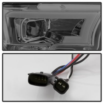 Spyder Ford F150 2015-2017 Projector Headlights - Light Bar DRL LED - Smoke PRO-YD-FF15015-LBDRL-SM 5083678 5083678 Photo - Unmounted