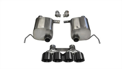 Corsa Performance 2014 Chevy Corvette C7 Coupe 6.2L V8 AT/MT 2.75" Valve-Back Dual Rear 14762BLK Photo - Primary