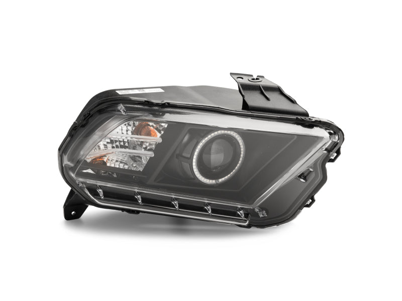 Raxiom 13-14 Ford Mustang LED Halo Projector Headlights- Black Housing (Clear Lens) 408997 408997 Photo - Close Up