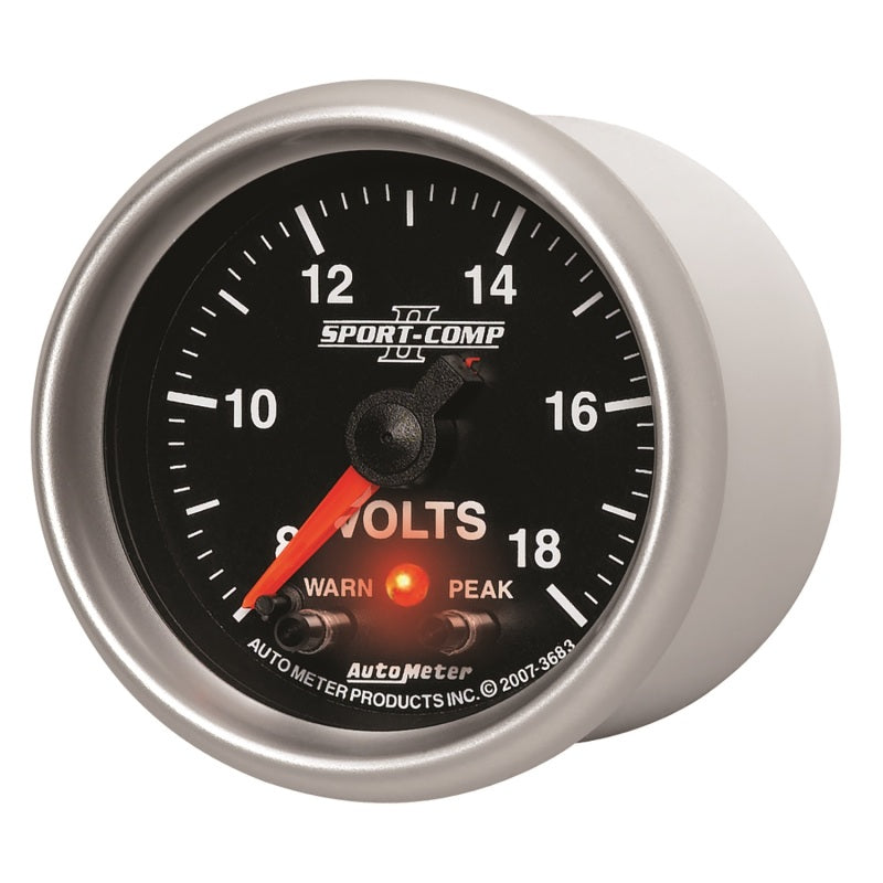 Autometer Sport-Comp II 2-1/16in Digital Voltometer Gauge - 18V 3683 3683 User 2