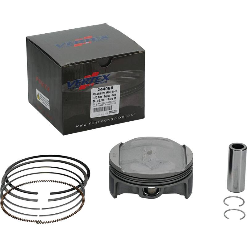 Vertex Pistons Vertex Piston 2014 Polaris RZR 4 900 900cc Cast Replica Piston Kit 24409B 24409B Photo - Primary