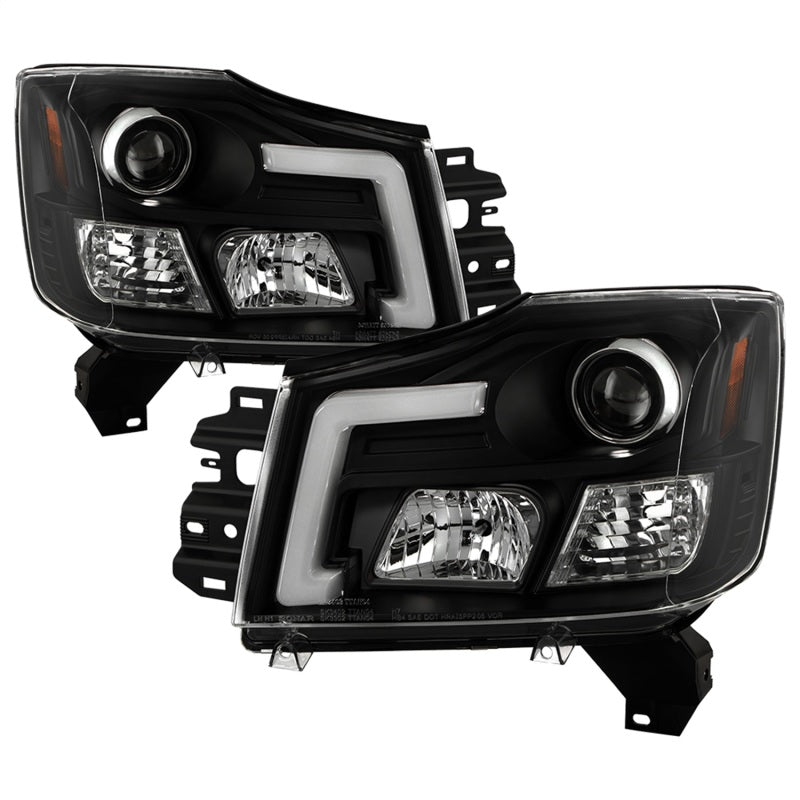 SPYDER 04-15 Nissan Titan High-Power LED Module Equipped Headlights - Black (PRO-YD-NTI04PL-BK) 5088406 5088406 Photo - Primary