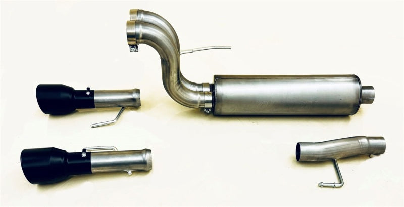 Gibson 2024 Ford F150 5.0L Black Elite Stainless Steel Split Rear Exhaust 69226B 69226B Photo - Primary