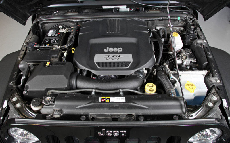 AEM Induction AEM Brute Force Intake System 12-13 Jeep Wrangler 3.6L V6 21-8316DS 21-8316DS Photo - Mounted