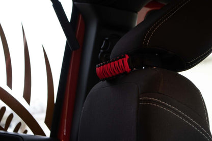 Fishbone Offroad Head Rest Paracord Grab Handles Red FB55282 FB55282 Photo - lifestyle view