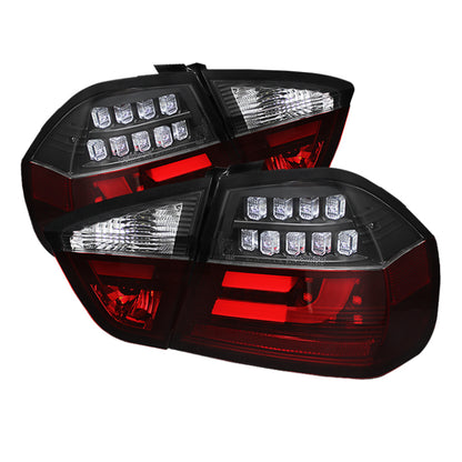 Spyder BMW E90 3-Series 06-08 4Dr LED Indicator LED Tail Lights Blk ALT-YD-BE9006-LBLED-G2-BK 5071958 5071958 Photo - Primary