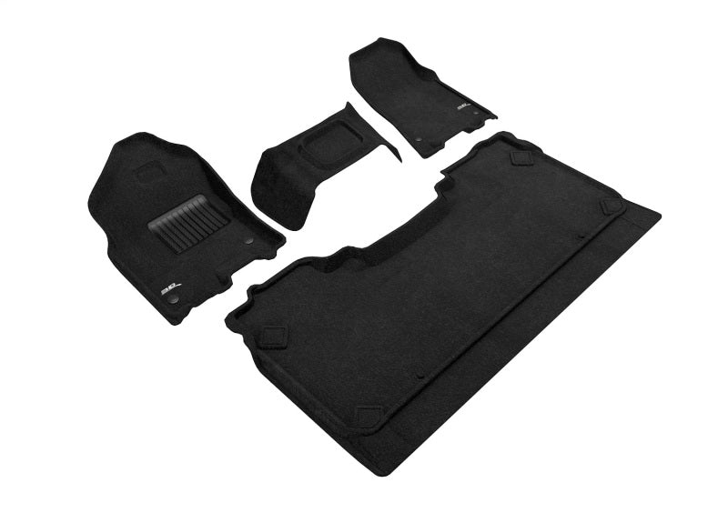 3D MAXpider 19-24 Dodge Ram 1500 Crew Cab w Bench Front Row Elegant Black R1 R2 (R1 3 Pcs Design) L1DG02704709 L1DG02704709 Photo - Primary