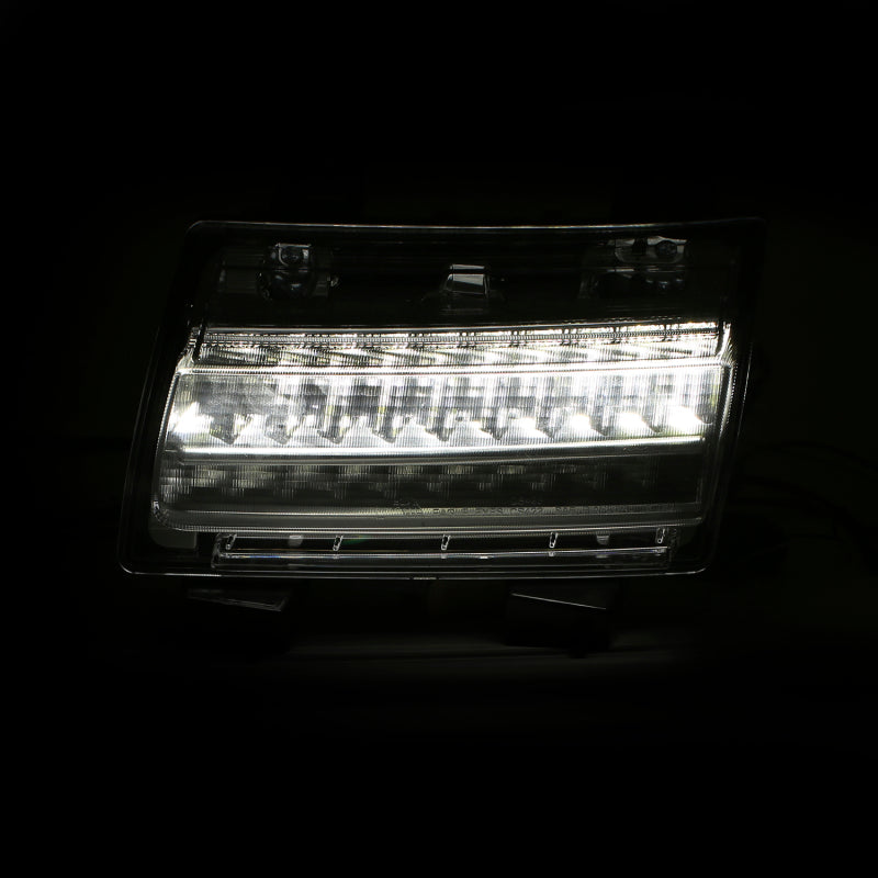 ANZO 18-19 Jeep Wrangler JL LED Chrome Clear w/ Sequential Signal 511082 511082 Photo - Close Up