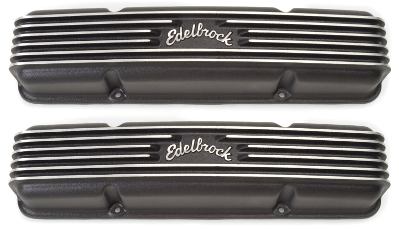 Edelbrock Valve Cover Classic Series Chevrolet 1959-1986 262-400 CI V8 Black 41453 41453 Photo - Primary