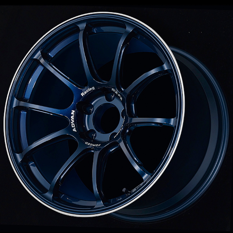 Advan RZ-F2 18x9.5 +12 5-114.3 Racing Titanium Blue and Ring Wheel YA28J12EDR YA28J12EDR User 1