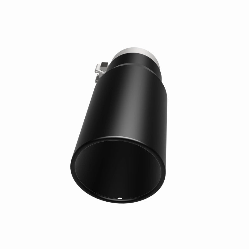 Magnaflow Tip Stainless Black Coated Single Wall Round Single Outlet 5in Dia 3.5in Inlet 14.5in L 35237 35237 360 Degree Image Set