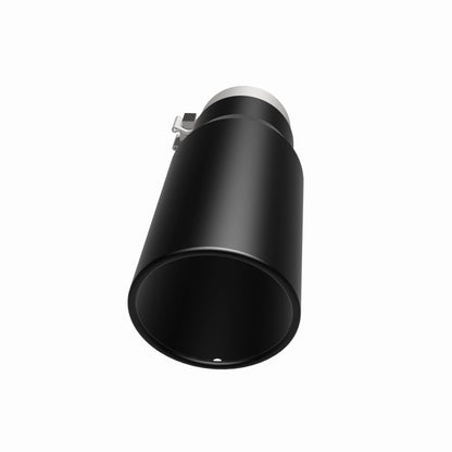 Magnaflow Tip Stainless Black Coated Single Wall Round Single Outlet 5in Dia 3.5in Inlet 14.5in L 35237 35237 360 Degree Image Set