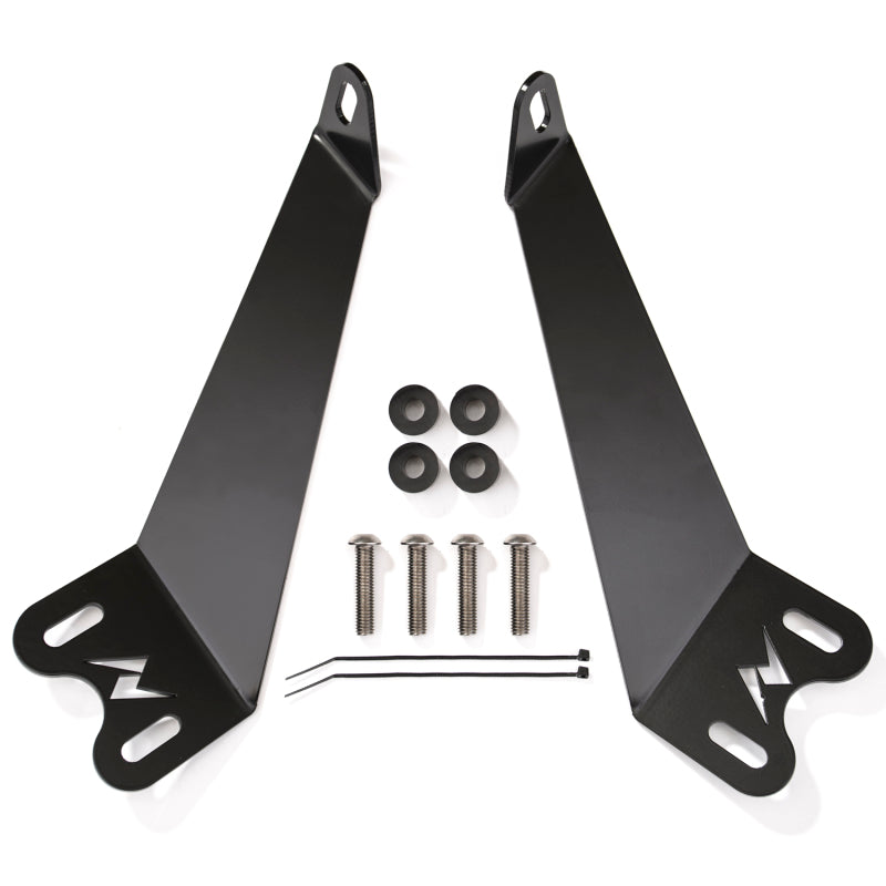 ANZO 2007-2015 Jeep Wrangler 12in inch LED Bar Hood Mounting Brackets 851049 851049 Photo - Primary