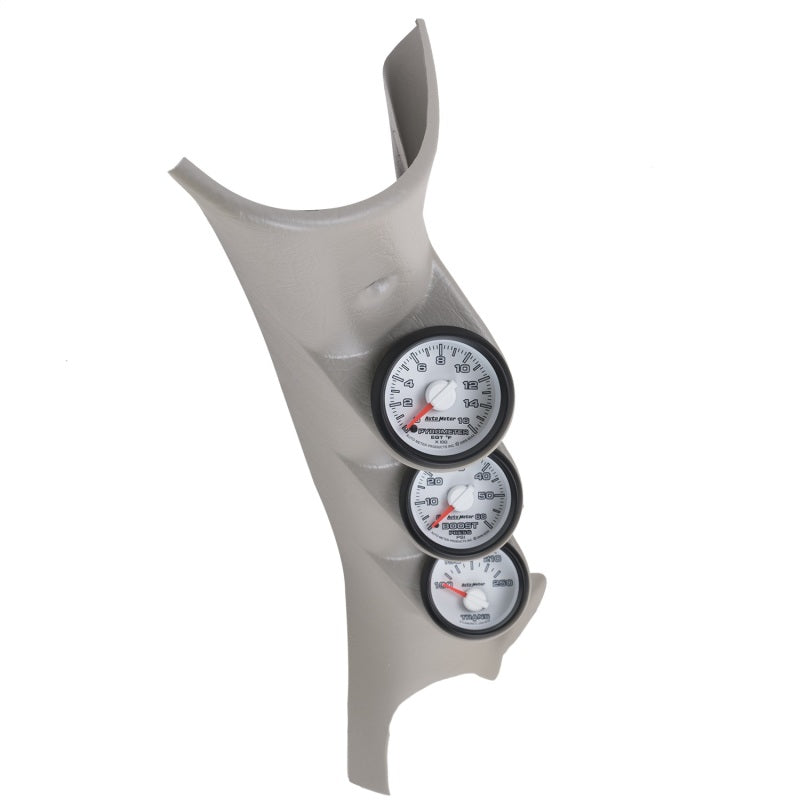 Autometer Pillar Kit, 100-250 °F/0-60 PSI/0-1600 °F, 03-09 Dodge Ram, Gen 3 7099 Photo - Primary