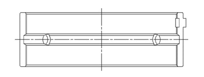 ACL Honda F20C/F22C Standard Size High Performance w/ Extra Oil Clearance Main Bearing Set 5M1913HX-STD 5M1913HX-STD Technical Drawing