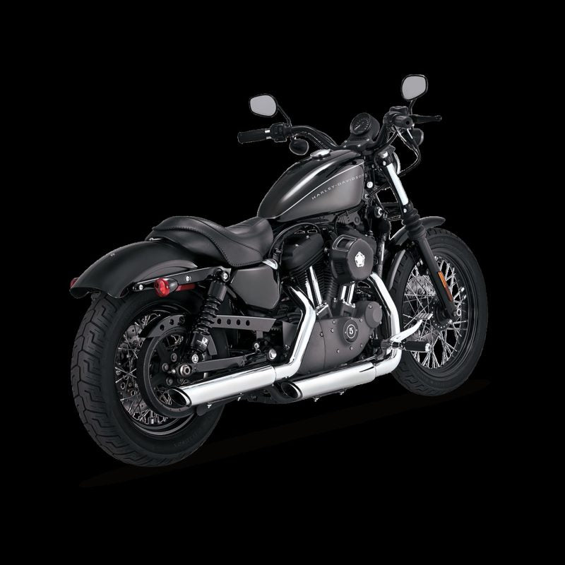 Vance and Hines 3-In Twin Slash Slip-Ons Chr 16839