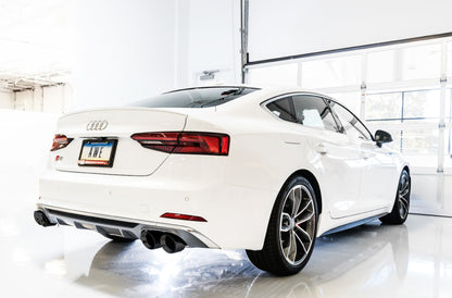 AWE Tuning Audi B9 S4 Touring Edition Exhaust - Non-Resonated (Black 102mm Tips) 3010-43050 3010-43050 Photo - Mounted