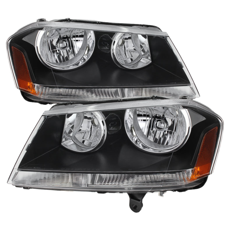 SPYDER Xtune Dodge Avenger 08-14 Crystal Headlights Black HD-JH-DA08-AM-BK 9025297 9025297 Photo - Primary