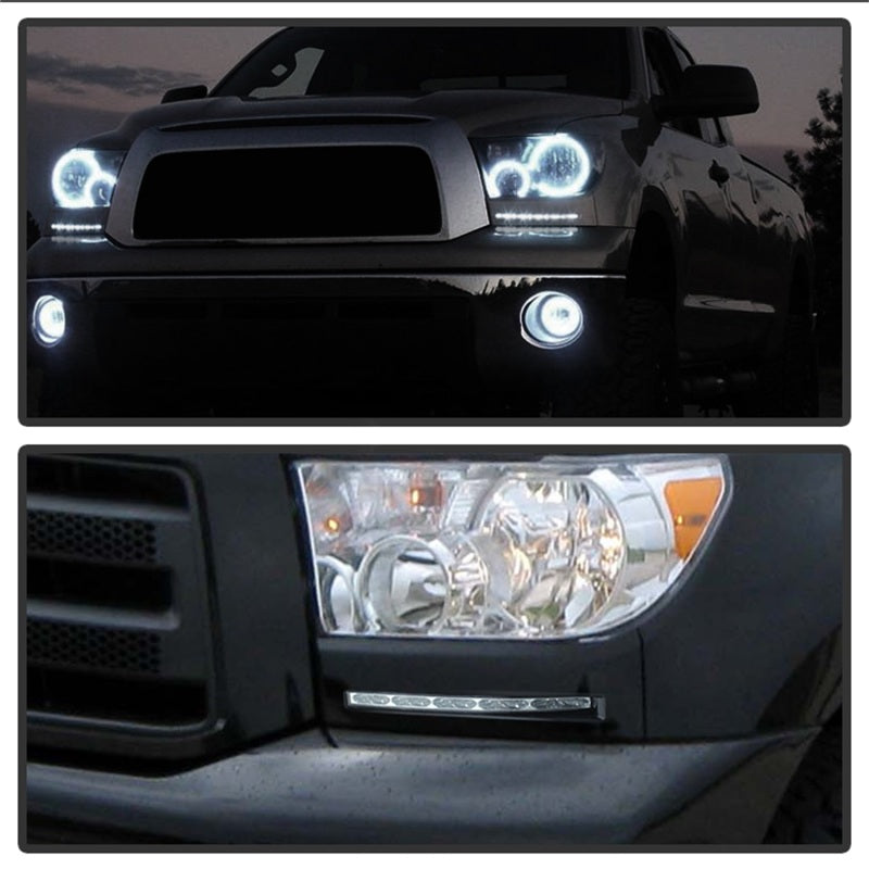 Spyder Toyota Tundra 07-13 Daytime LED Running Lights wo/switch Silver FL-DRL-TTU07-SIL 5077738 5077738 Photo - Mounted