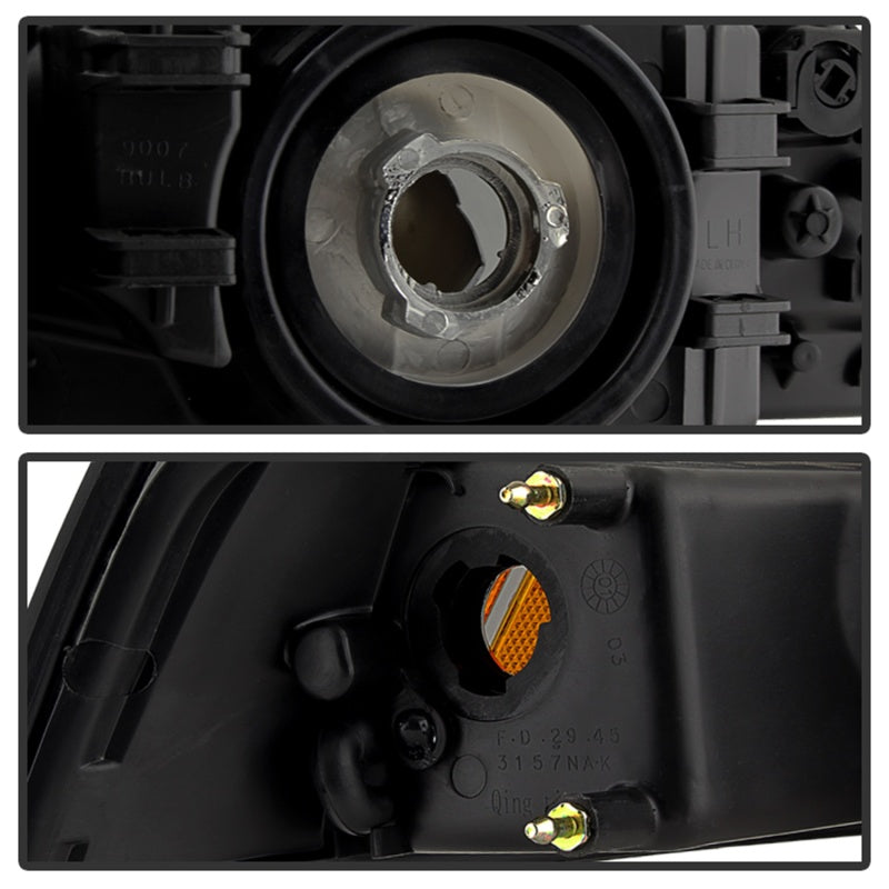 SPYDER Xtune Ford MUStang 99-04 OEM Amber Headlights Black Smoked HD-JH-FM99-AM-BSM 9030345 9030345 Photo - Unmounted