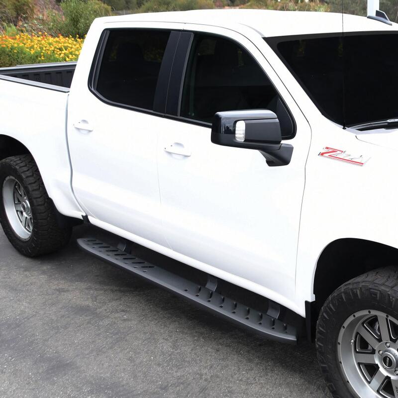 Westin 2019 Chevrolet Silverado/Sierra 1500 Crew Cab Thrasher Running Boards - Textured Black 28-81275 28-81275 Photo - Mounted