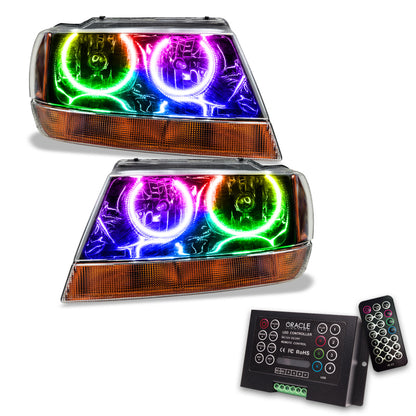 ORACLE Lighting Oracle 99-04 Jeep Grand Cherokee SMD HL - Black - ColorSHIFT w/ 2.0 Controller 7167-333 7167-333 Photo - Primary