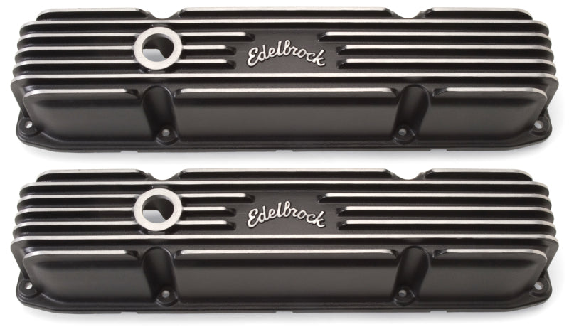Edelbrock Valve Cover Classic Series Chrysler 383/440 CI V8 Black 41923 41923 Photo - Primary