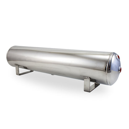 AIRLIFT 4 Gal Alum Air Tank - (2) 1/4", (2) 3/8" End Ports, & 1/4" Drain Port 12955 Photo - Primary