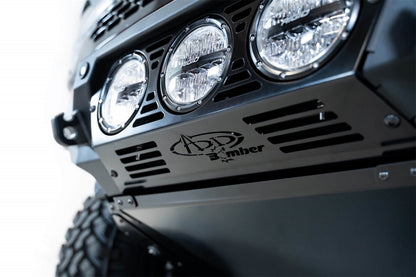 Addictive Desert Designs 21-22 Ford Bronco Bomber Front Bumper (w/ 3 Rigid 360 Mounts) F230194130103 F230194130103 Photo - Mounted