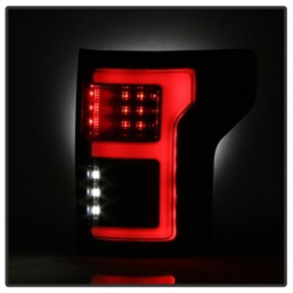 Spyder 15-18 Ford F-150 LED Tail Lights (w/Blind Spot) - Black Smoke (ALT-YD-FF15015BS-LBLED-BSM) 5085337 5085337 Photo - Unmounted